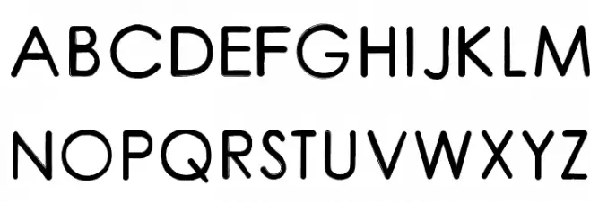 CoarseRounded Font Litere mari