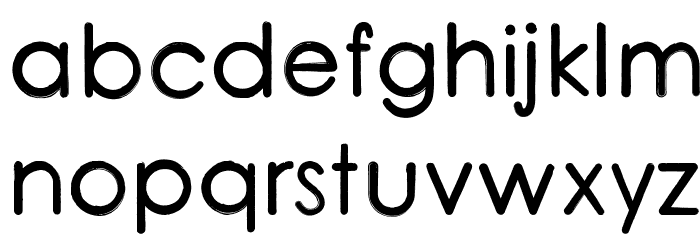 CoarseRounded Font LOWERCASE