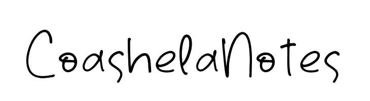 Coashela Notes  免费字体下载