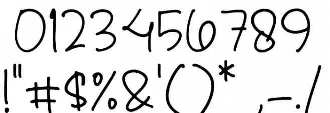 Coashela Notes Font OTHER CHARS