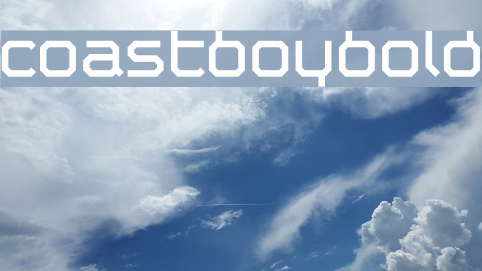 Coastboybold Font examples