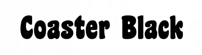 Coaster Black  Fuentes Gratis Descargar