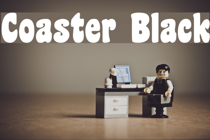 Coaster Black Font examples