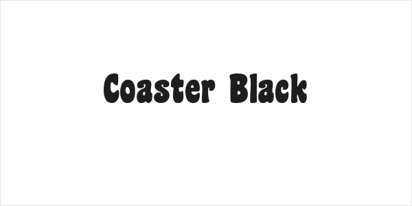 Coaster Black Logo