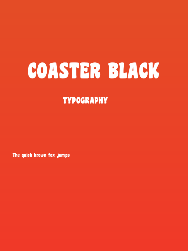 Coaster Black Poster