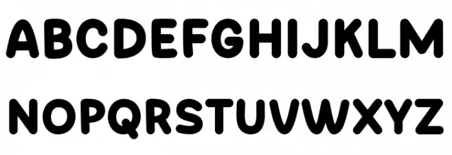 Coaster Rible Schriftart Groß