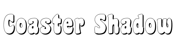 Coaster Shadow Font