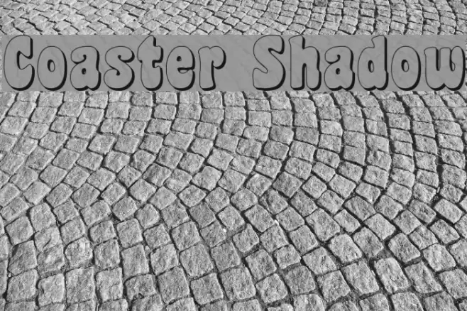 Coaster Shadow Font examples