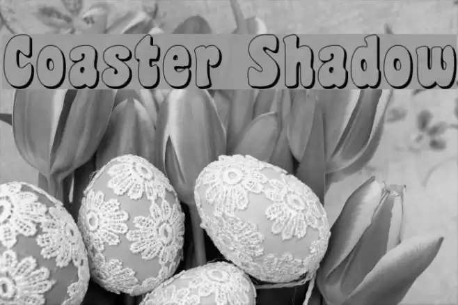 Coaster Shadow Font examples