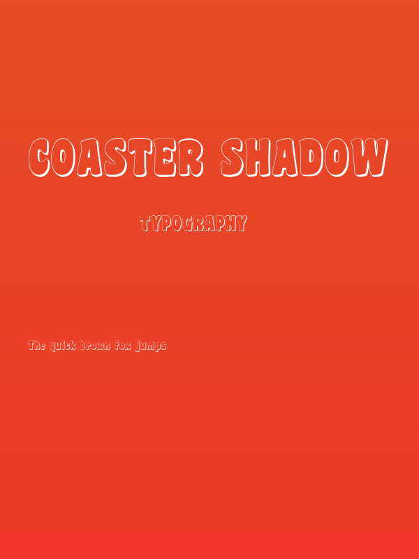Coaster Shadow Poster