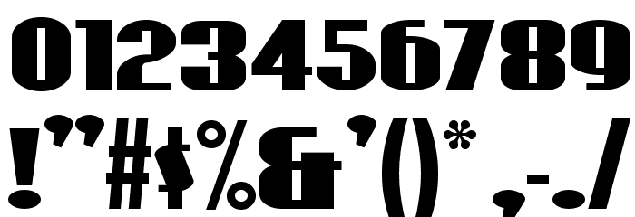 CoasterPoster Font OTHER CHARS