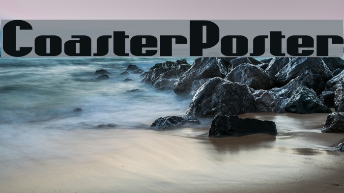 CoasterPoster Font examples