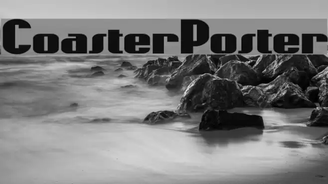 CoasterPoster Font examples
