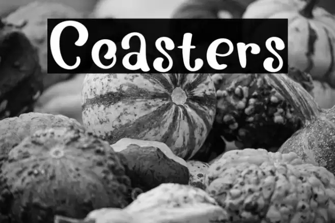 Coasters Font examples