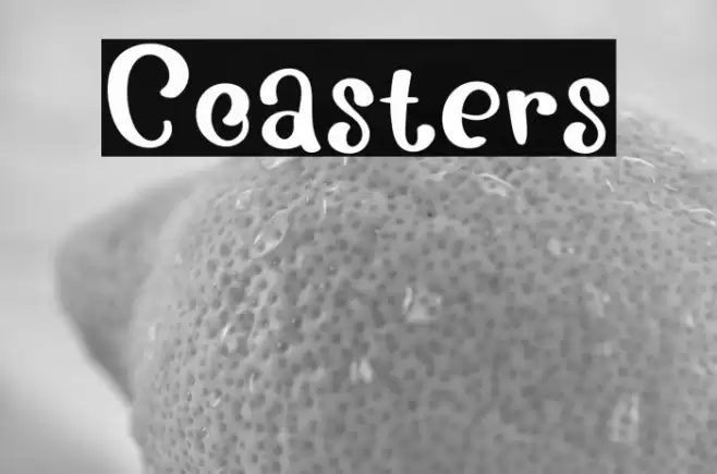 Coasters Font examples