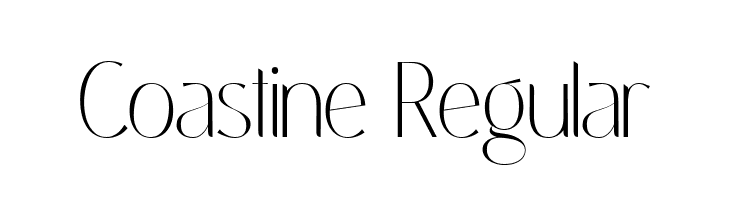 Coastine Regular  Frei Schriftart Herunterladen