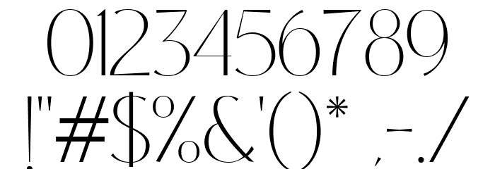 Coastine Regular Font OTHER CHARS