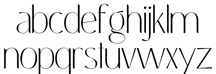 Coastine Regular Font LOWERCASE