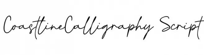 CoastlineCalligraphy Script  Descarca Fonturi Gratis