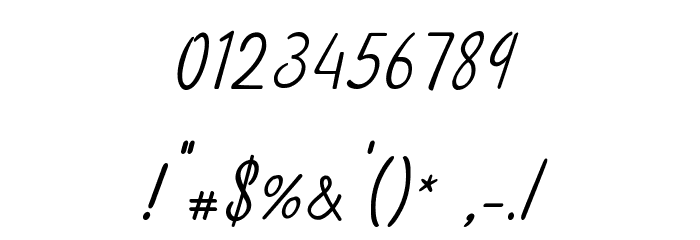 CoastlineCalligraphy Script Шрифта ДРУГИЕ символов