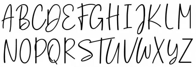 CoastlineCalligraphy Script फ़ॉन्ट अपरकेस