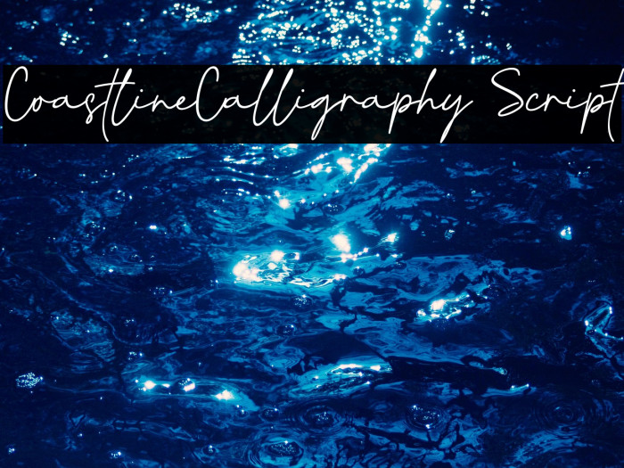 CoastlineCalligraphy Script フォント examples