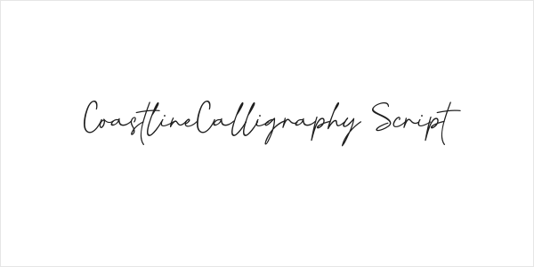 CoastlineCalligraphy Script Logo