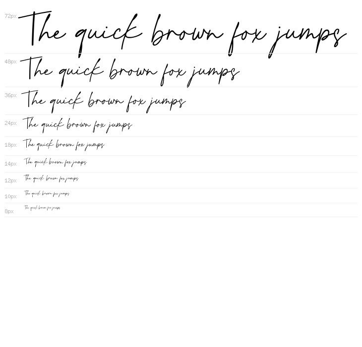 CoastlineCalligraphy Script Waterfall