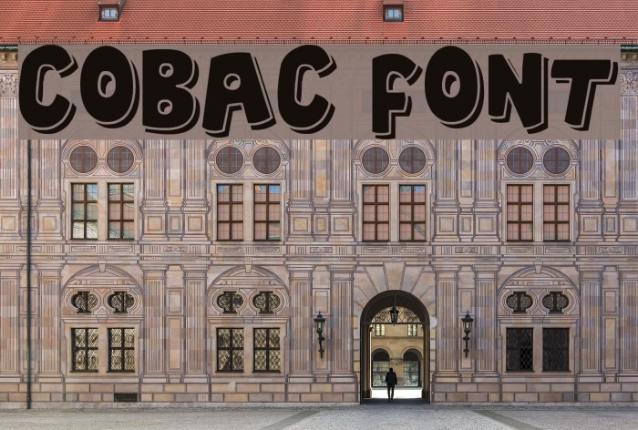 Cobac Font examples