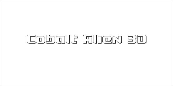 Cobalt Alien 3D Logo