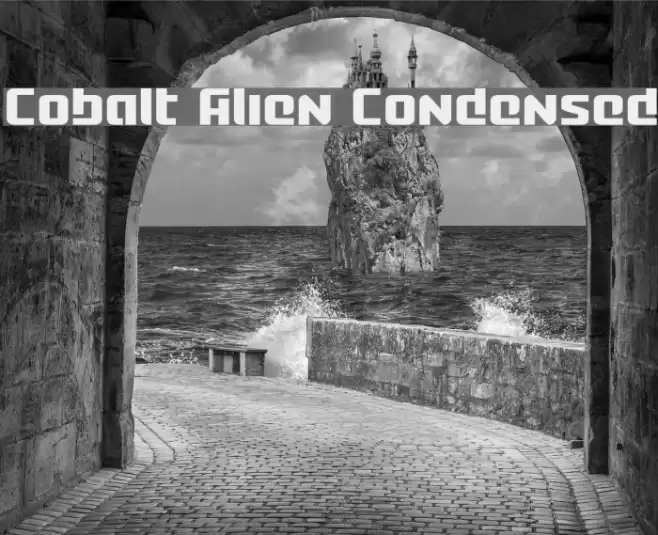 Cobalt Alien Condensed Font examples