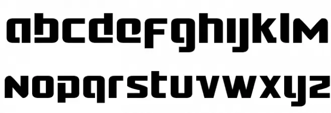 Cobalt Alien Condensed Schriftart Kleinbuchstaben