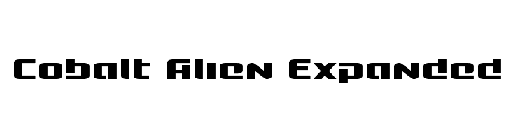 Cobalt Alien Expanded  Скачать бесплатные шрифты