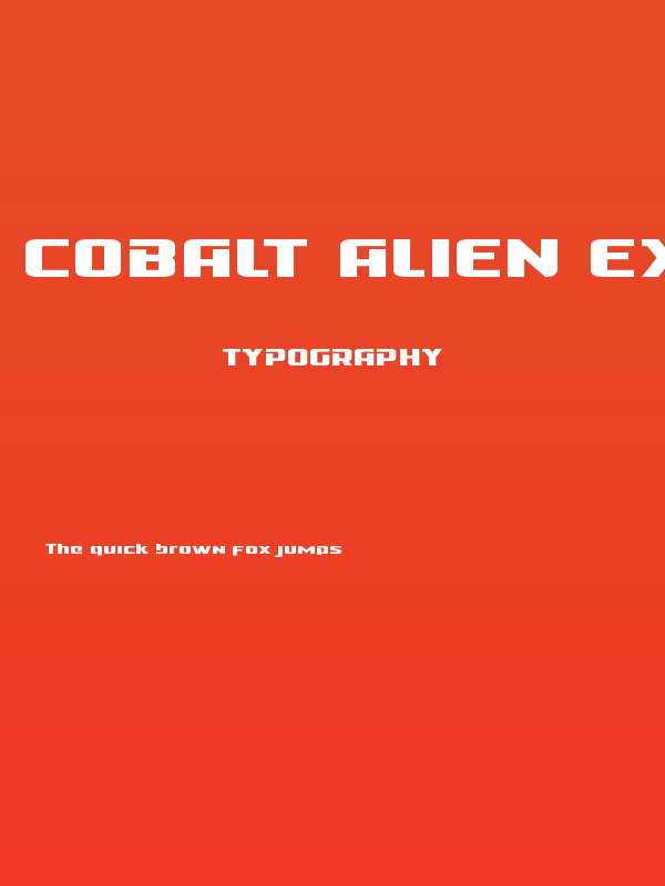 Cobalt Alien Expanded Poster