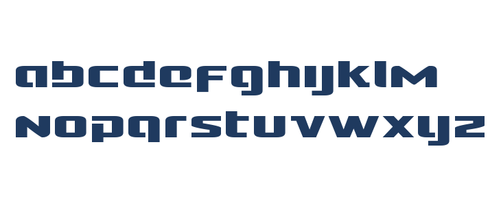 Cobalt Alien Expanded Lowercase