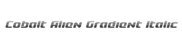 Cobalt Alien Gradient Italic  font caratteri gratis