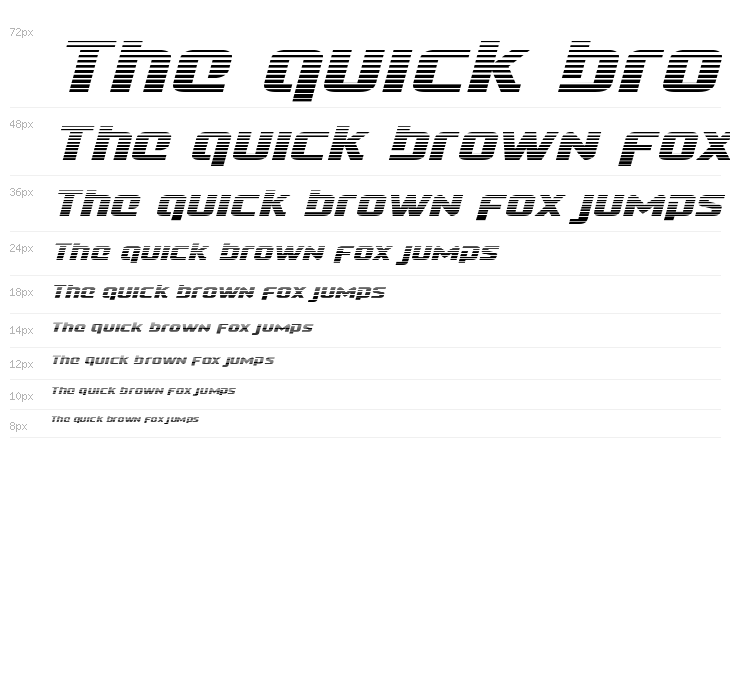 Cobalt Alien Gradient Italic Waterfall