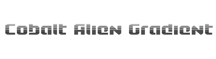 Cobalt Alien Gradient  Free Fonts Download