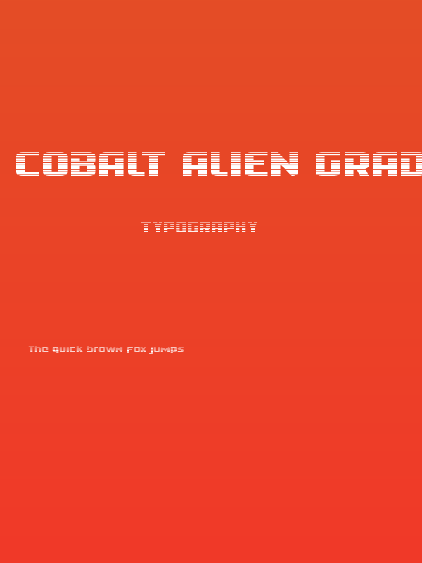 Cobalt Alien Gradient Poster