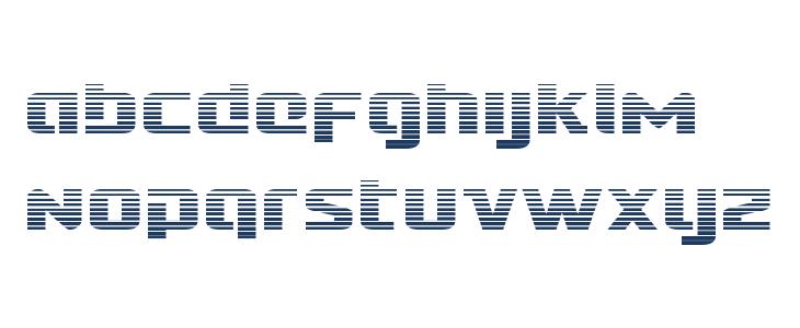 Cobalt Alien Gradient Lowercase