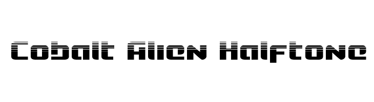 Cobalt Alien Halftone  font caratteri gratis