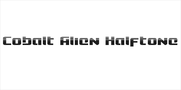 Cobalt Alien Halftone Logo