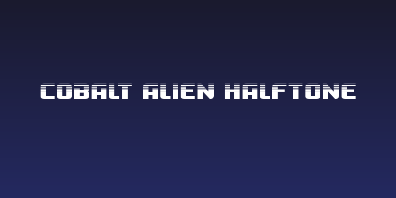 Cobalt Alien Halftone Social Header