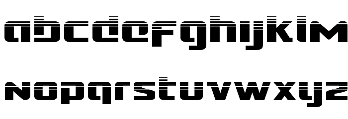 Cobalt Alien Halftone Font LOWERCASE