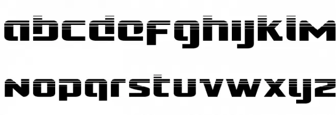 Cobalt Alien Halftone Schriftart Kleinbuchstaben