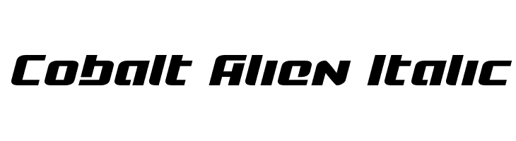 Cobalt Alien Italic  Fuentes Gratis Descargar