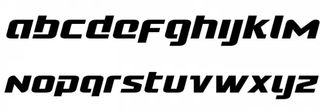 Cobalt Alien Italic 字体 小写