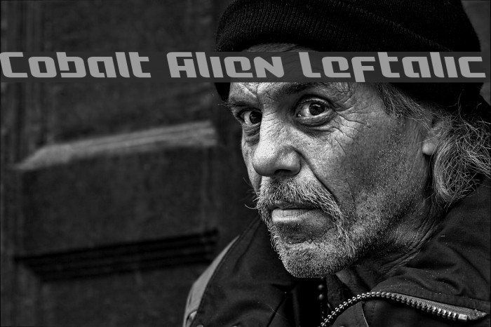 Cobalt Alien Leftalic Font examples