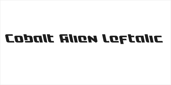 Cobalt Alien Leftalic Logo