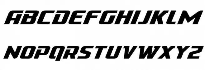 Cobalt Alien Super-Italic 字体 大写